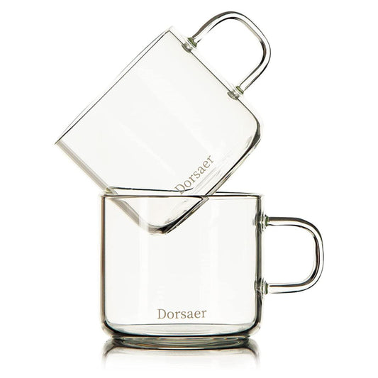 Dorsaer 6oz Glass Cup Set(2 Pieces)